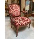 Pair of Louis XV style Nogaret armchairs