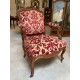 Four Louis XV style Nogaret armchairs