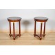 Pair of Empire-style pedestal tables