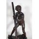 Bronze by Auguste Maillard: A sculling winner