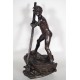 Bronze by Auguste Maillard: A sculling winner