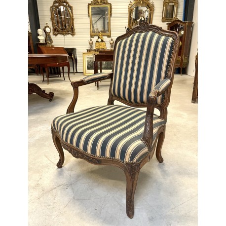 Louis XV period flat-back armchair