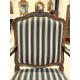 Louis XV period flat-back armchair