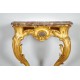 Louis XV period gilded console