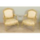 Louis XV style armchairs and armchairs Chassis