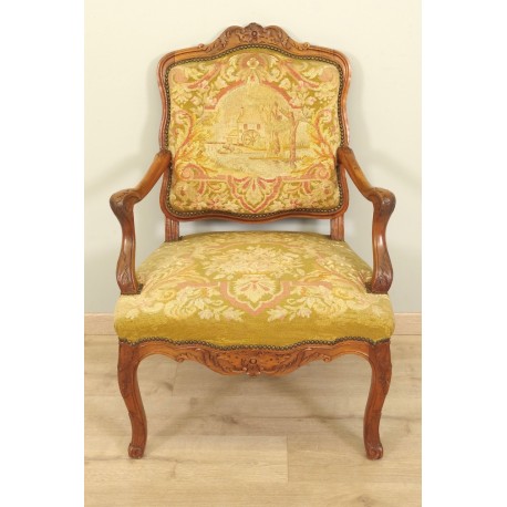 Regency style armchair Petit Point