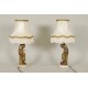 Pair Of Lamps Signed Moreau
