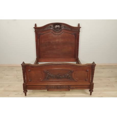 Louis XVI style mahogany bed