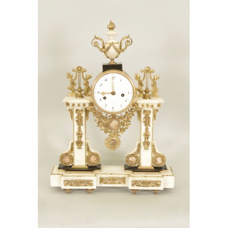 Louis XVI period clock signed Hartemann