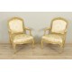 Pair of Louis XV style Chassis Armchairs