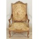 Napoleon III armchairs Petit Point Tapestry