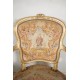 Louis XV style gilded wood armchairs small point
