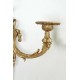 Pair of Louis XVI Style Wall Lights Gilt Bronze Caffieri Style