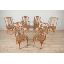 Chippendale style chairs and armchairs